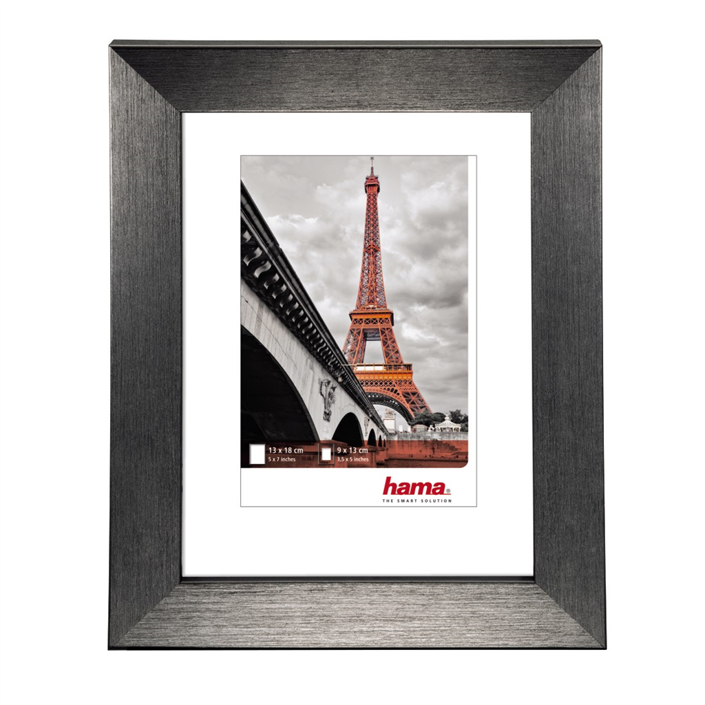 HAMA 126030  rámček plastový PARIS, šedá, 15x20 cm