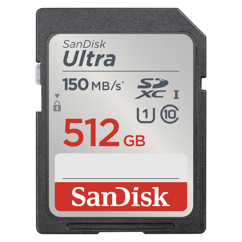 SanDisk 215418  Ultra 512 GB SDXC Memory Card 150 MB s