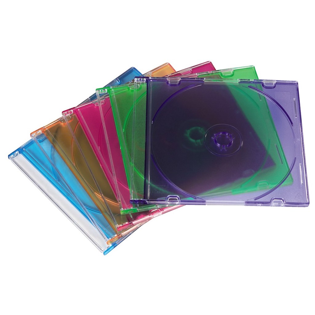 Cd slim box, 50 ks v krabici, rôzne farby