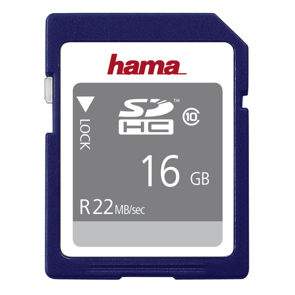 HAMA 104367  SDHC 16 GB 22 MB s CLASS 10
