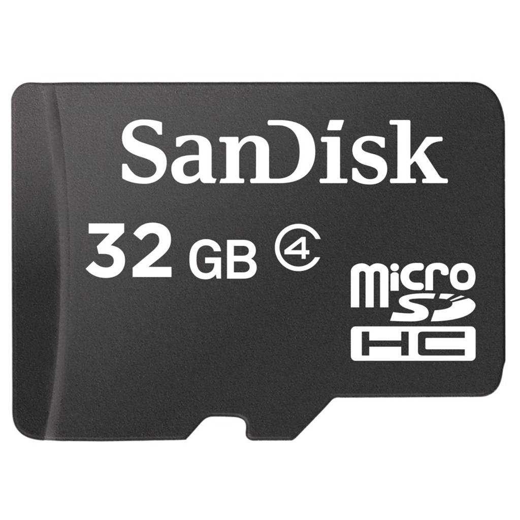 HAMA 104374 SanDisk 32 GB microSDHC Class 4  Memory Card