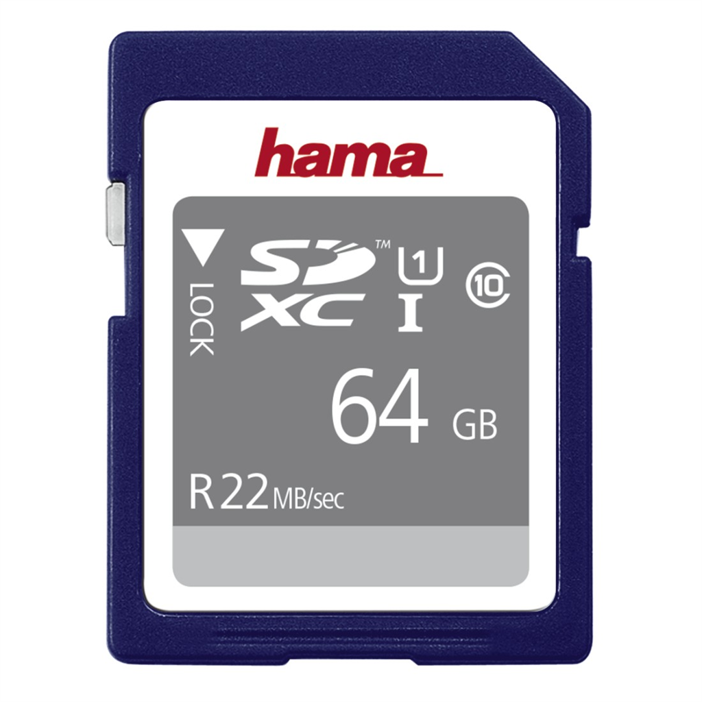 HAMA 104379  highSpeed Gold SDXC Card 64 GB Class 10, 25 MB s