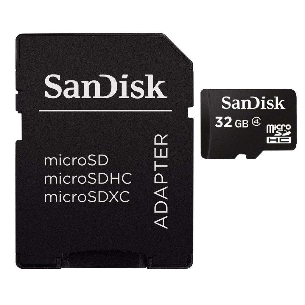 HAMA 108097 SanDisk microSDHC Card 32 GB +  Adaptér