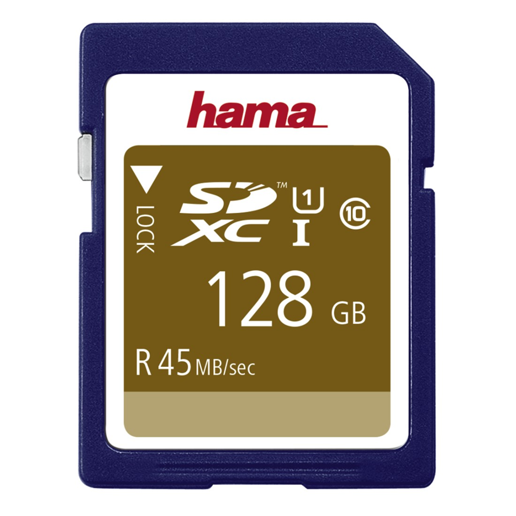 HAMA 114945  SDXC 128 GB UHS-I 45 MB s Class 10