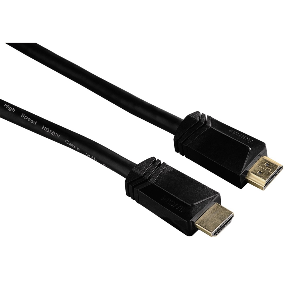HAMA 122104  HDMI kábel vidlica - vidlica, pozlátený, 3*, 1,5 m