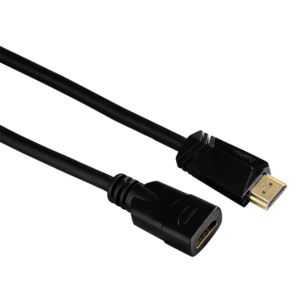 HAMA 122121  HDMI predlžovací kábel vidlica-zásuvka, pozlátený, 3*, 3 m