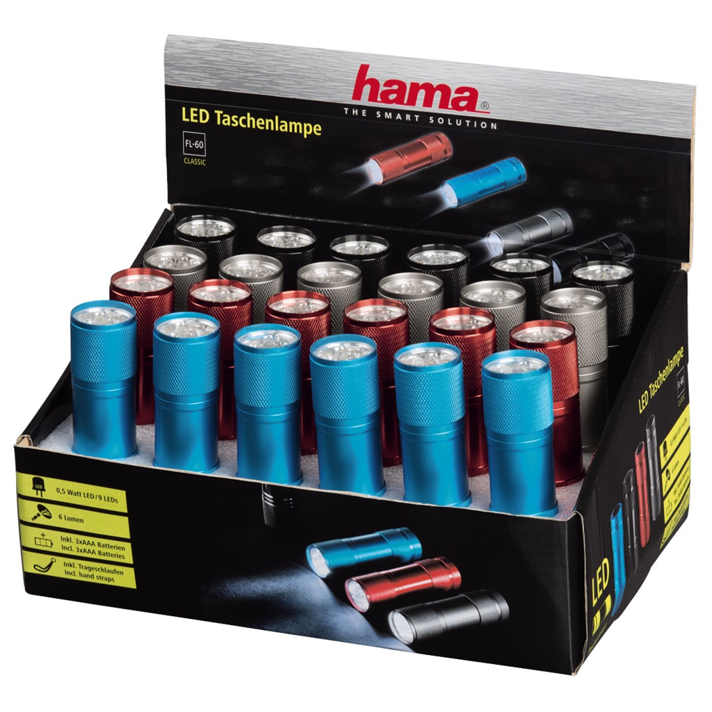 HAMA 123119  LED vrecková baterka FL-60 - nutné objednávať po balení 24 ks (cena