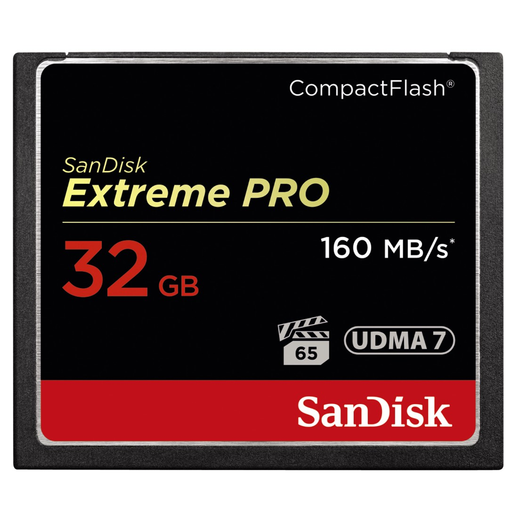 HAMA 123843 SanDisk Extreme Pro CF 32 GB 160 MB s VPG 65, UDMA 7
