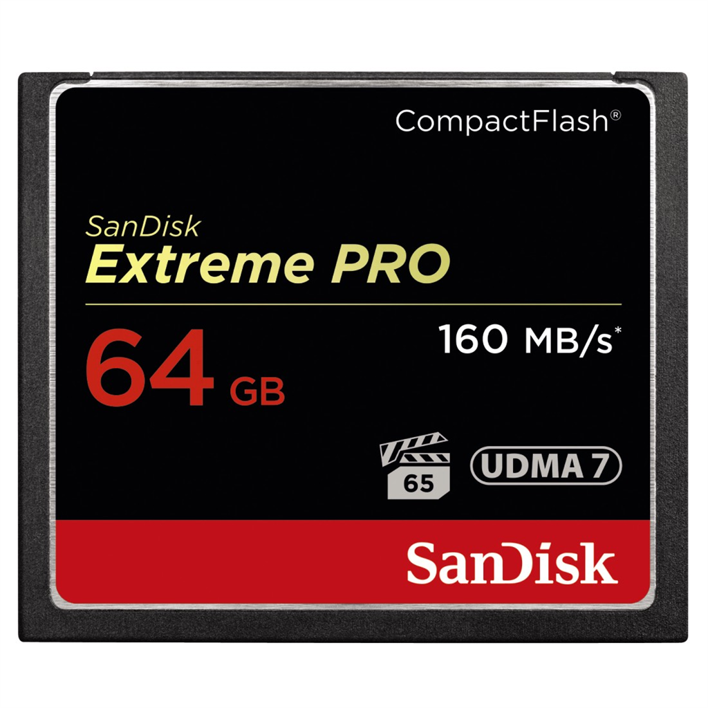 HAMA 123844 SanDisk Extreme Pro CF 64 GB 160 MB s VPG 65, UDMA 7