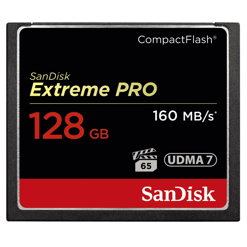 HAMA 123845 SanDisk Extreme Pro CF 128 GB 160 MB s VPG 65, UDMA 7