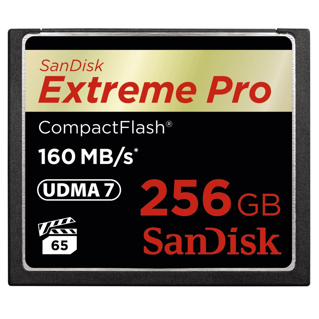 HAMA 123863 SanDisk Extreme Pro CF 256 GB 160 MB s VPG 65, UDMA 7
