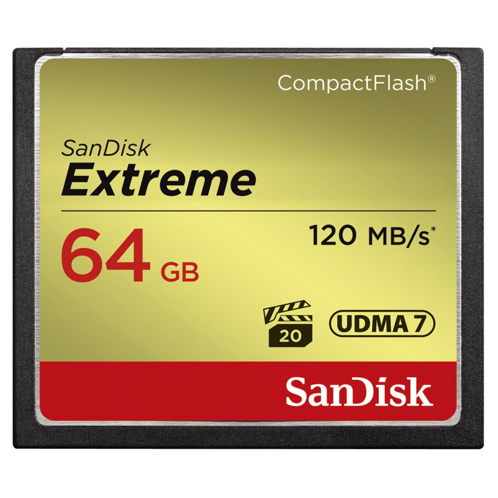 HAMA 124094 SanDisk Extreme CF 64 GB 120 MB s zápis 85 MB s UDMA7