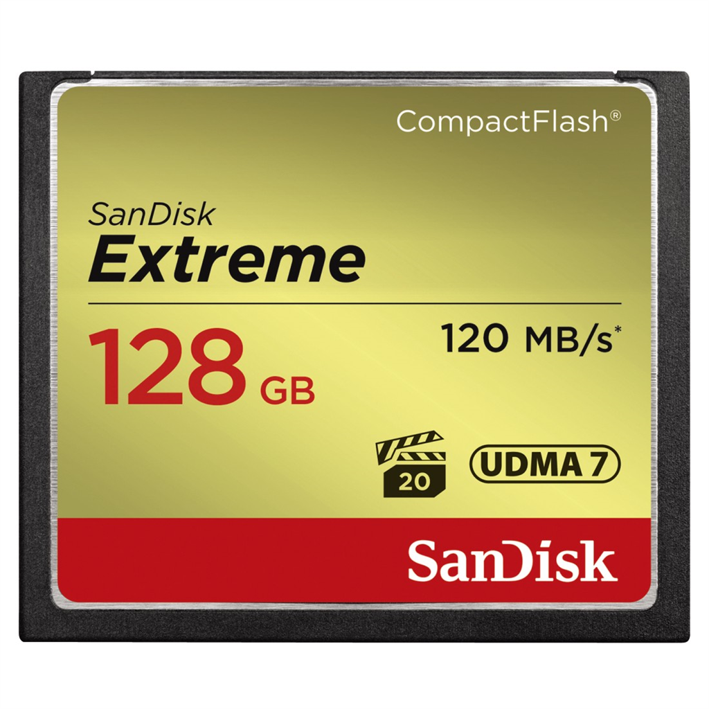 HAMA 124095 SanDisk Extreme CF 128 GB 120 MB s zápis 85 MB s UDMA7