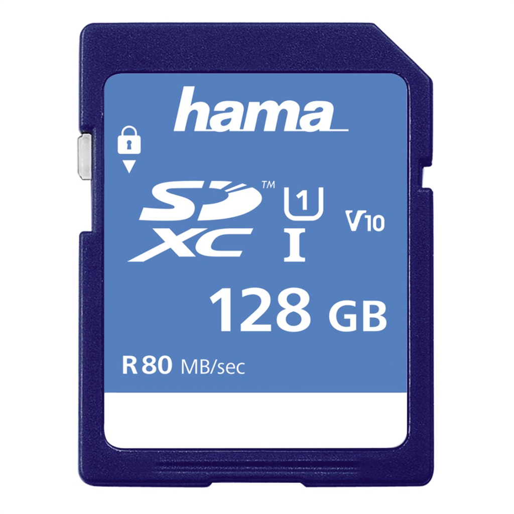HAMA 124137  SDXC 128 GB Class 10, UHS-I 80 MB s