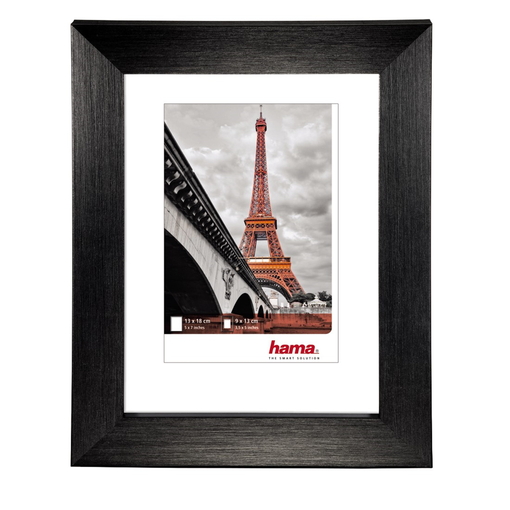 HAMA 126042  rámček plastový PARIS, čierna, 15x20 cm