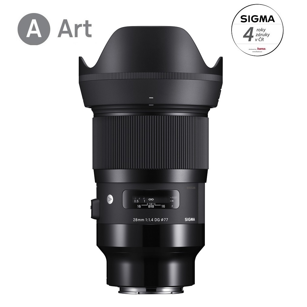 SIGMA 14140600  28 mm F1.4 DG HSM Art pre Sony E