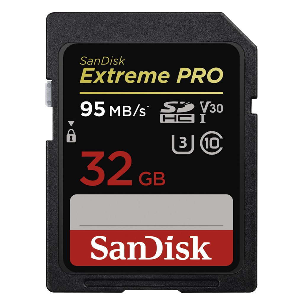 HAMA 173368 SanDisk Extreme PRO 32 GB SDHC Memory Card  95 MB s, UHS-I, Class 10