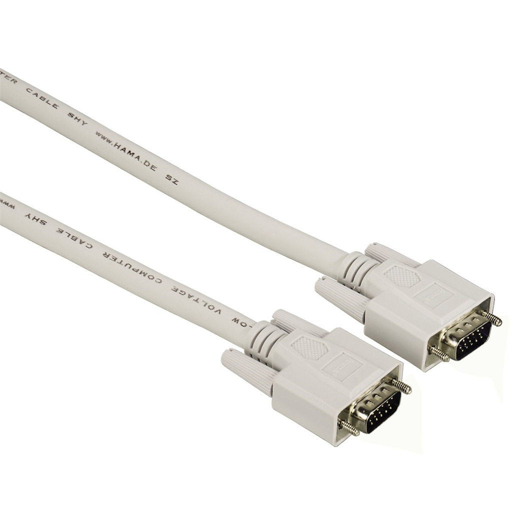 HAMA 20185  VGA Monitor Cable, 15-pin HDD- 15-pin HDD Plug, 1.8m, 10 pieces