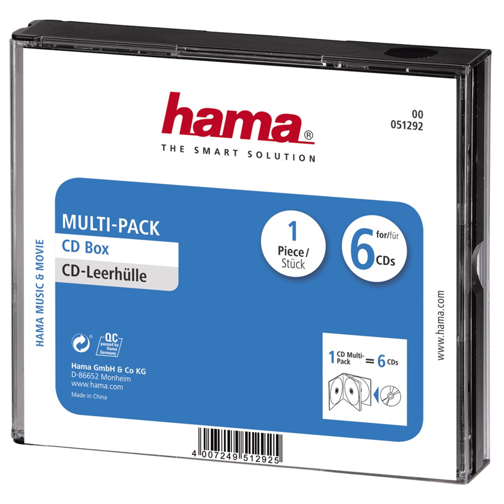 HAMA 51292  multipack na 6 cd, 1 ks