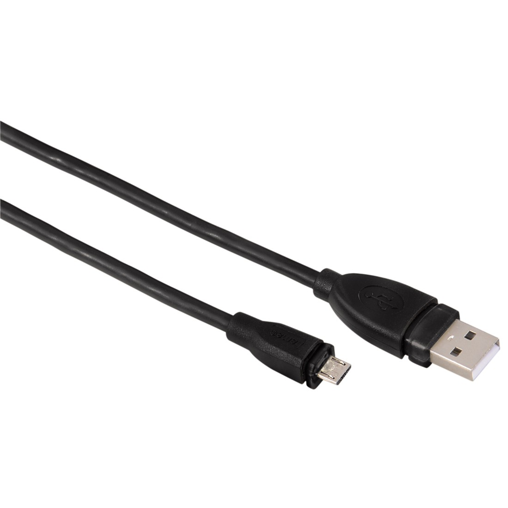 HAMA 54562  micro USB 2.0 kábel typ A - micro B, 0,25 m, čierny, blister