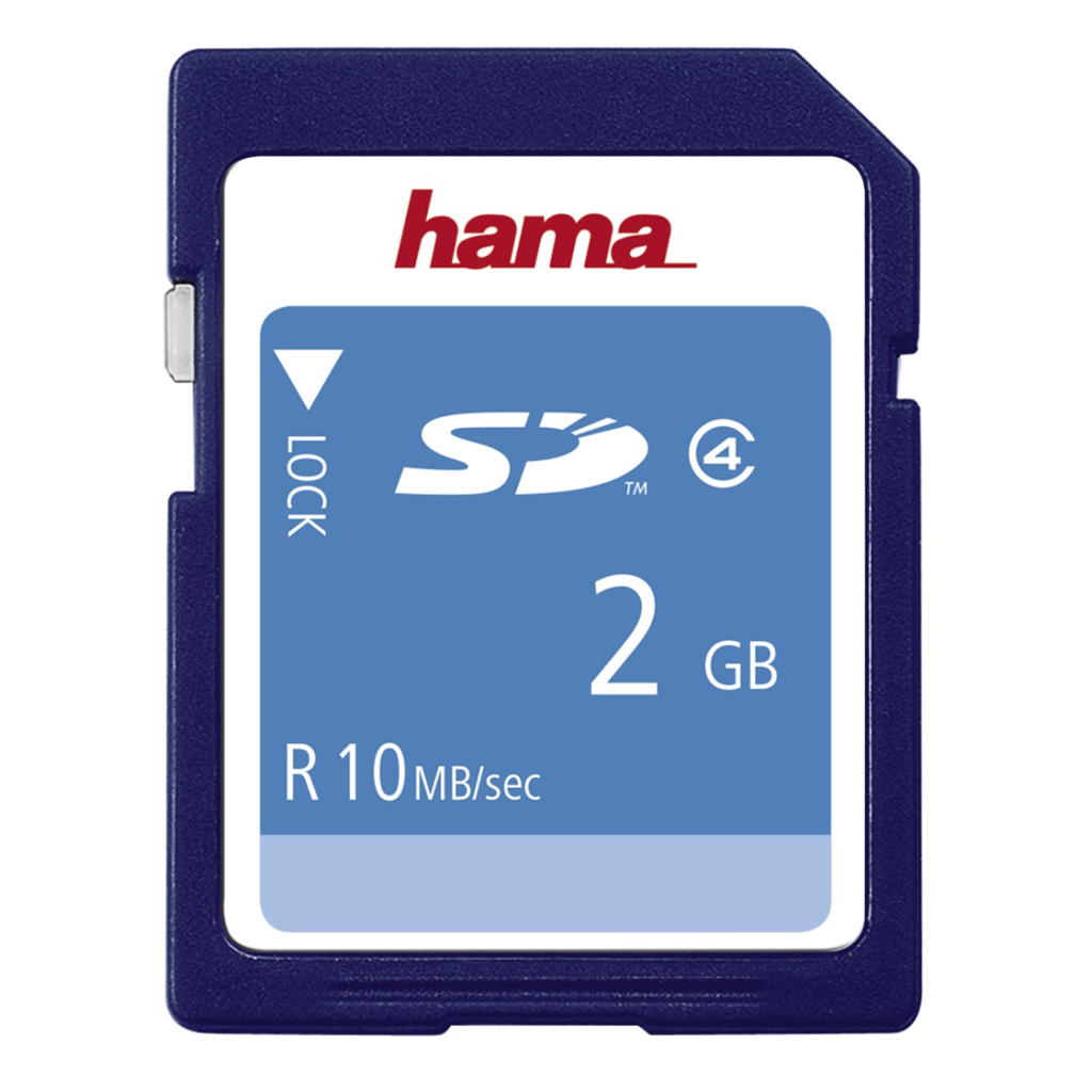 HAMA 55377  HighSpeed SecureDigital Card 2 GB 10 MB s