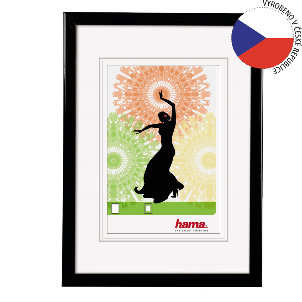 HAMA 66485  rámček plastový MADRID, čierna, 10x15 cm