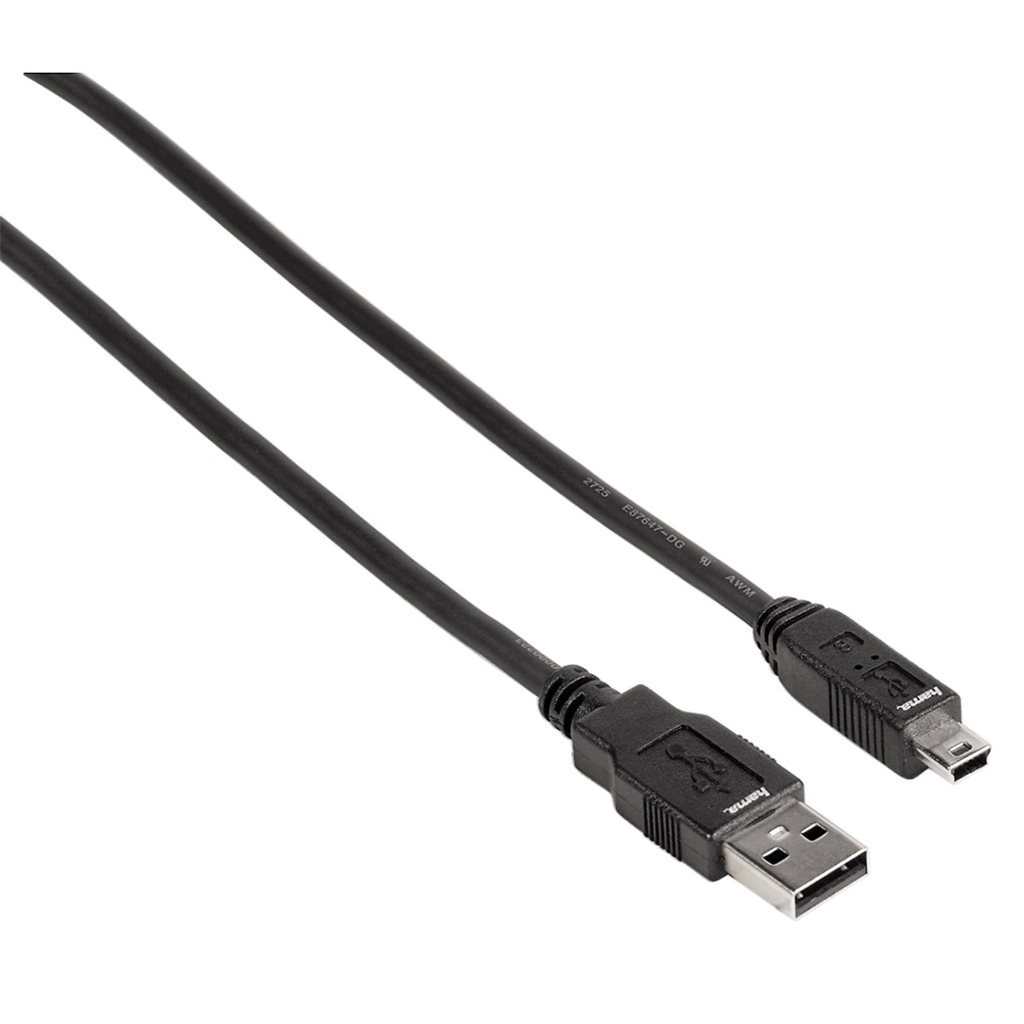 HAMA 88480  kábel pre navigácie,USB A vidlica - mini USB vidlica (B5 pin), 1,8 m