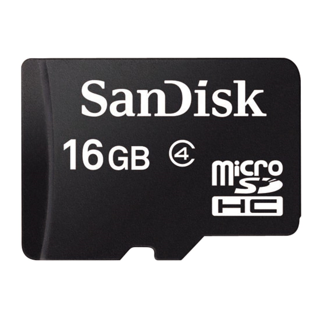 HAMA 90956 SanDisk 16 GB microSDHC Class 4  Memory Card