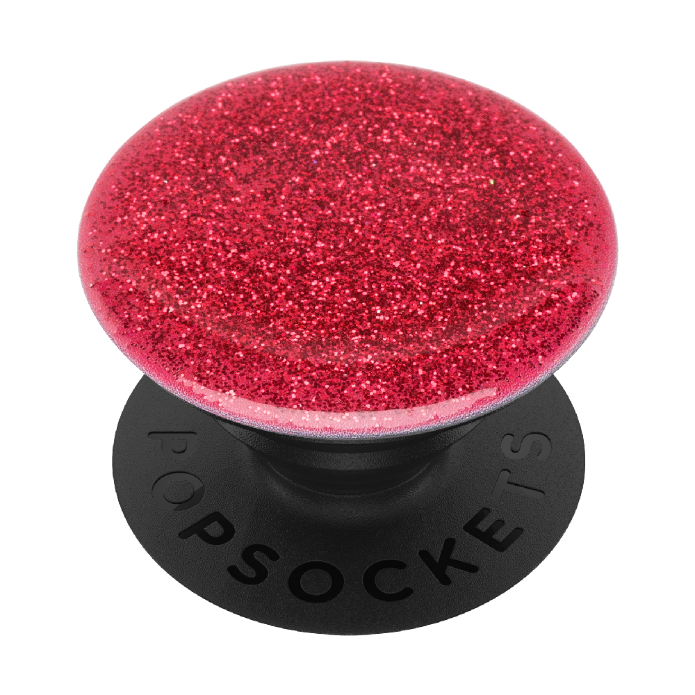 PopSockets 43123300  PopGrip Gen.2, Glitter Red, červené trblietky zaliate v živ