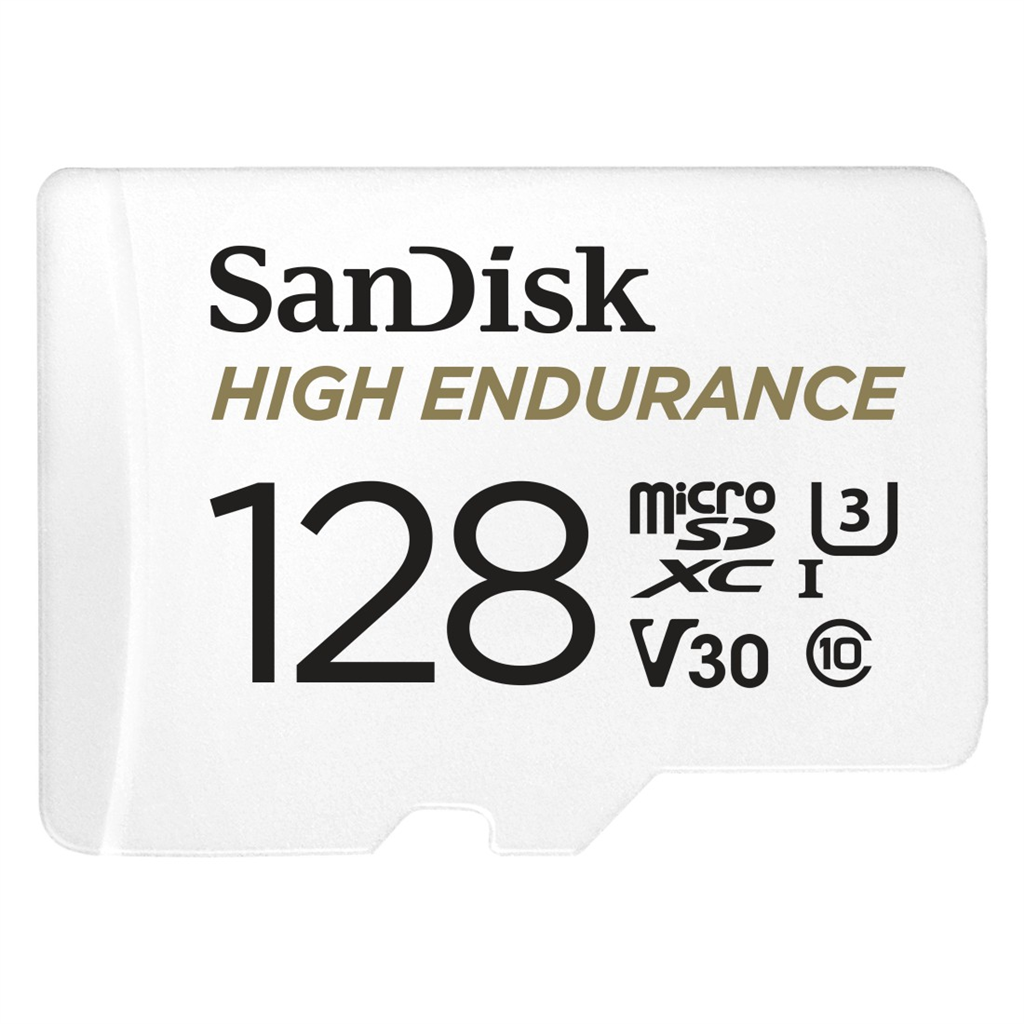 SanDisk 183567  microSDXC High Endurance Video 128 GB C 10 U3 V30, adaptér