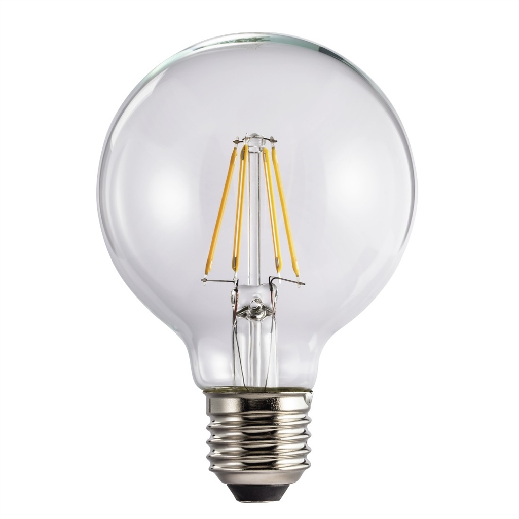 HAMA 112556 Xavax LED filament žiarovka, E27, 470 lm (nahrádza 40 W), tvar gule,