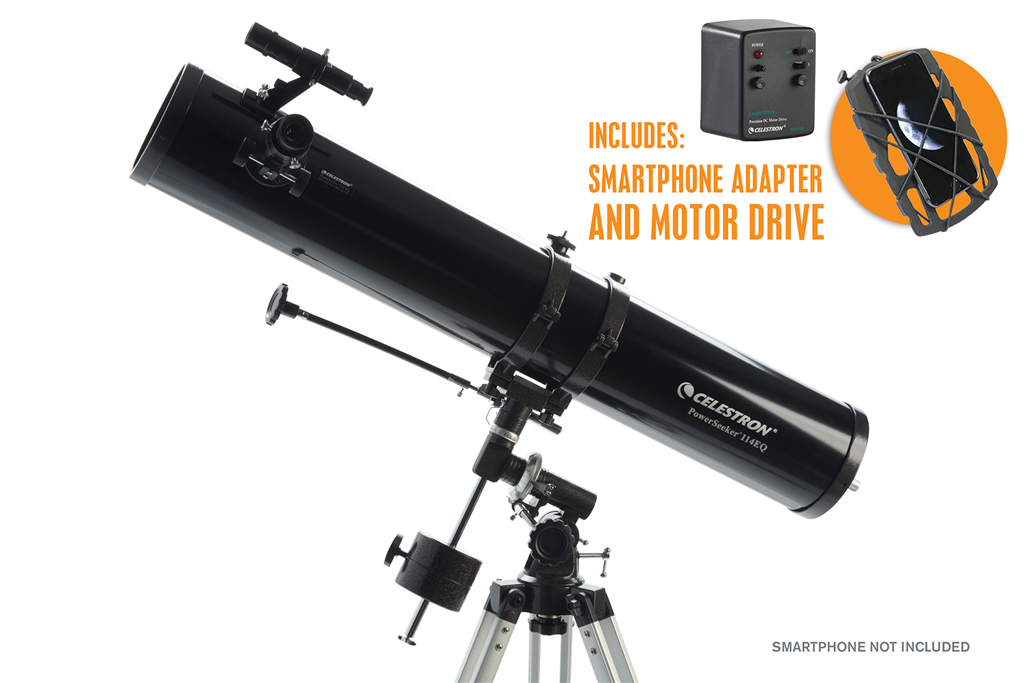 Celestron 28216560  PowerSeeker 114 900 mm EQ teleskop zrkadlový motorizovaný (2