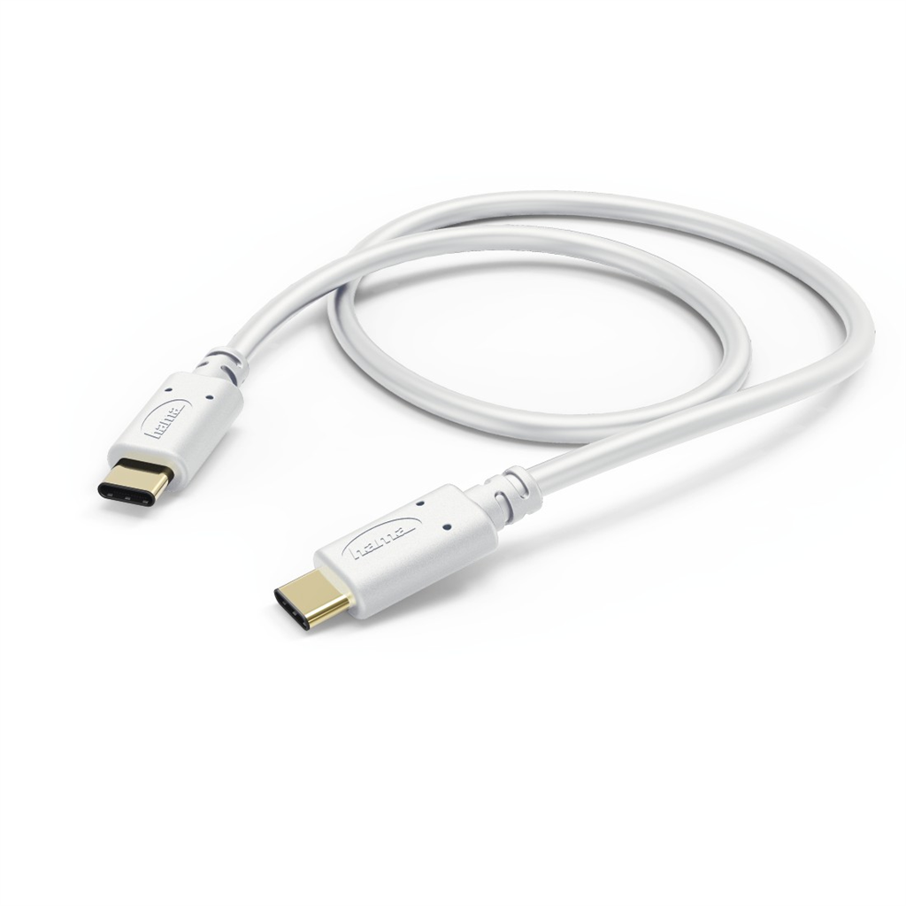 HAMA 183328  kábel USB-C 2.0 typ C vidlica - C vidlica, 1,5 m, biely