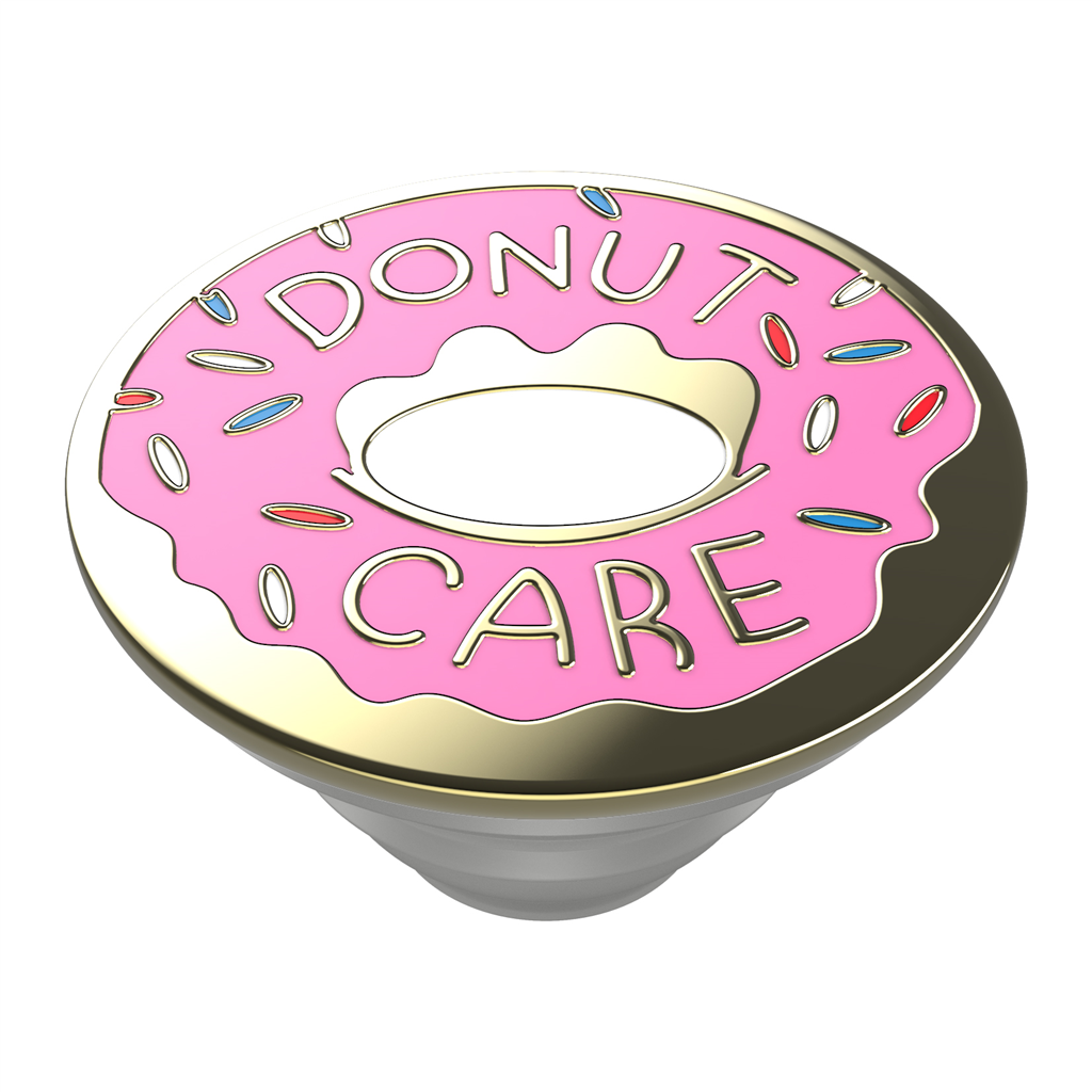 PopSockets 43133700  PopTop Gen.2, Donut Care Enamel, smalt+kov, ružový donut, v