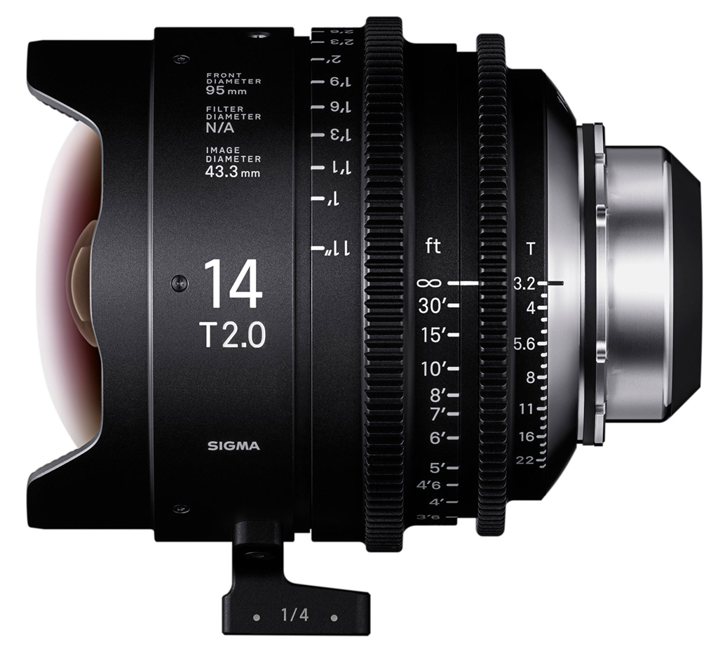 SIGMA CINE 14303700  14mm T2 FF F AP2 METRIC iTechnology pre Arri PL