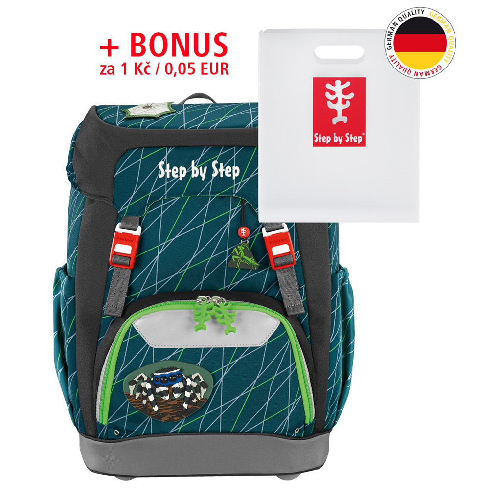 HAMA 129656 Školský ruksak Step by Step GRADE Pavúk + BONUS Dosky na zošity za 0
