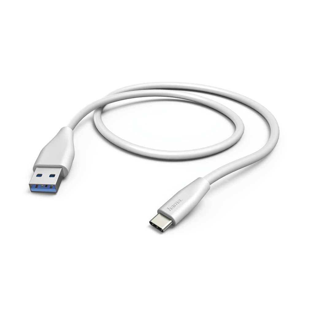 HAMA 178397  kábel USB-C 3.1 A vidlica - typ C vidlica, 1,5 m, biely