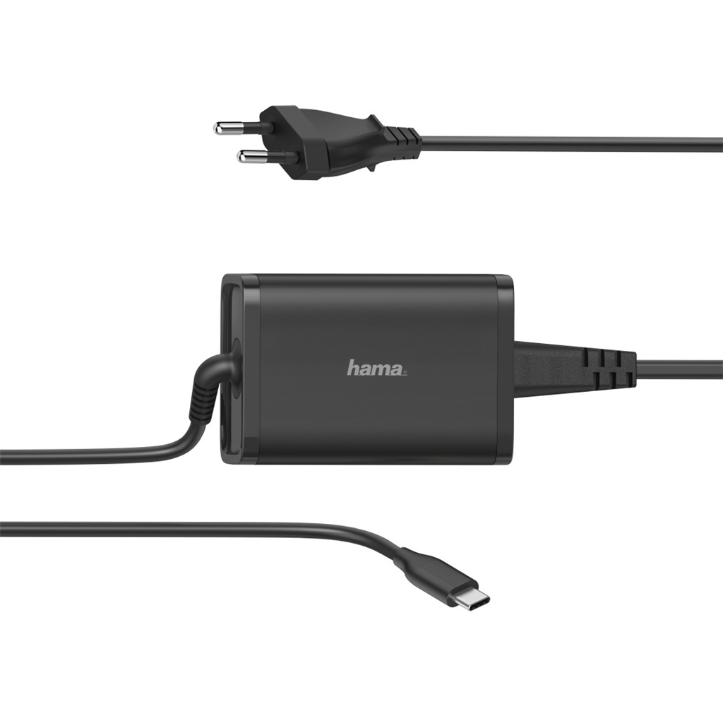 HAMA 200006  USB-C napájací zdroj, Power Delivery, 5-20 V, 65 W