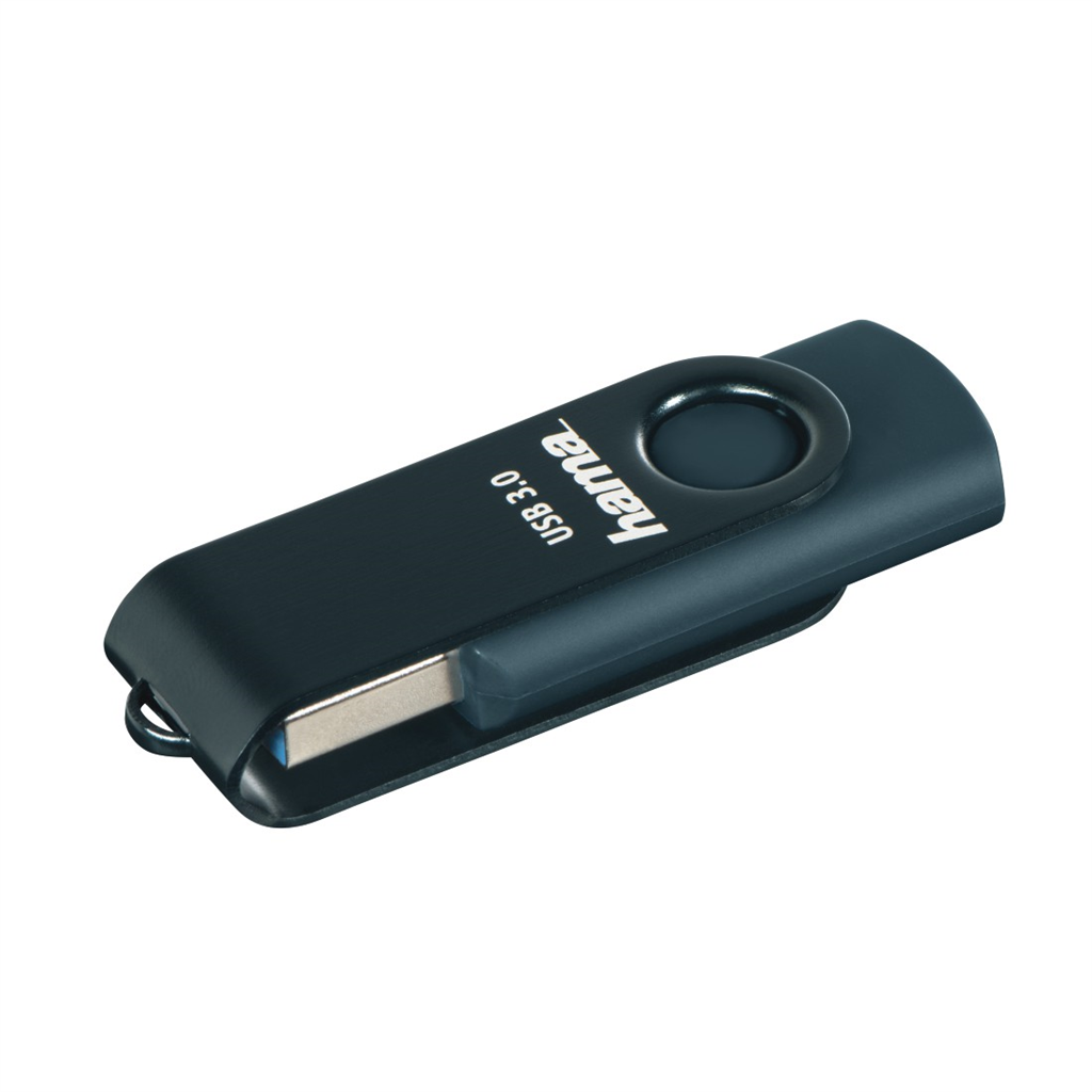 HAMA 182463  USB 3.0 Flash Drive Rotate, 32 GB, 70 MB s, petrolejová modrá