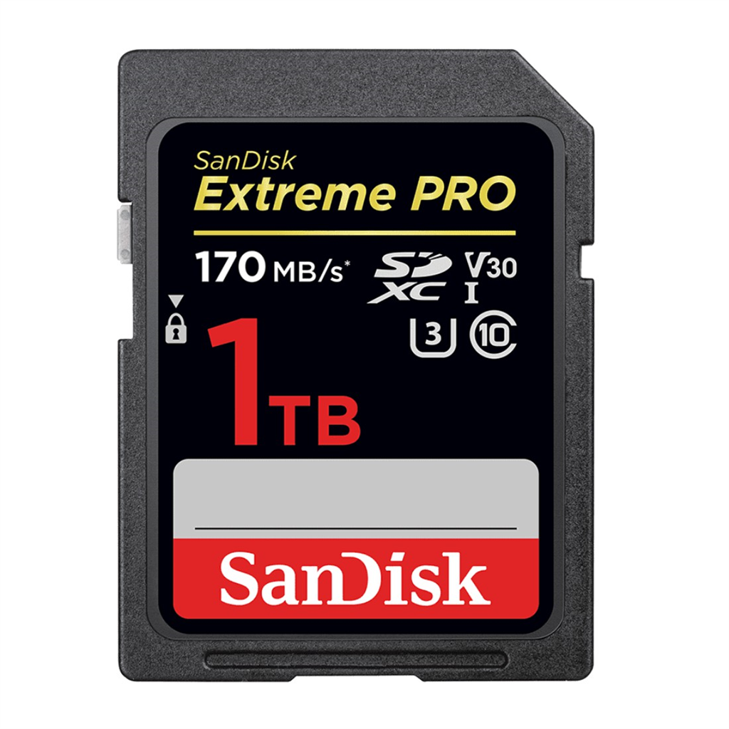 SanDisk 114846  Extreme PRO 1 TB SDXC Memory Card 170 MB s, UHS-I, Class 10, U3,