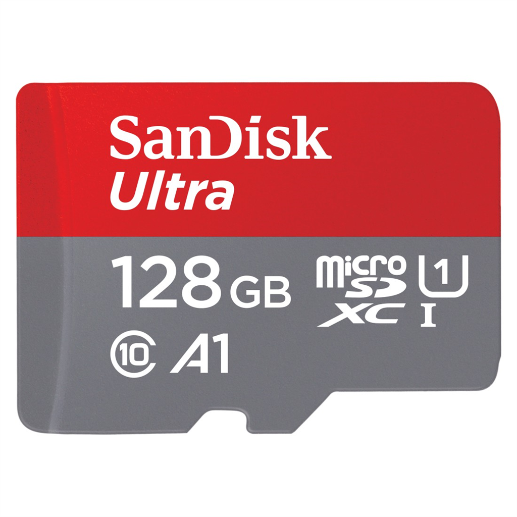 SanDisk 186505  Ultra microSDXC 128 GB 120 MB s  A1 Class 10 UHS-I, s adaptérom