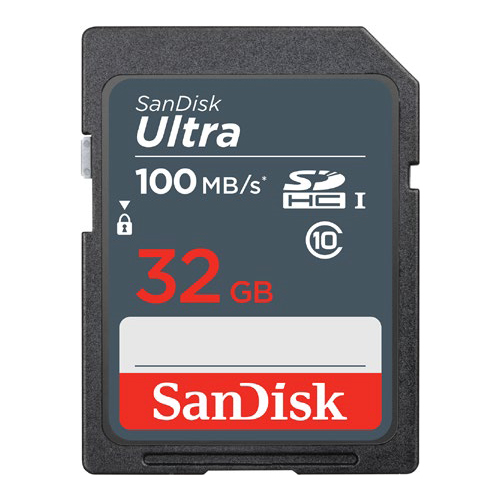 SanDisk 186556  Ultra 32 GB SDHC Memory Card 100 MB s