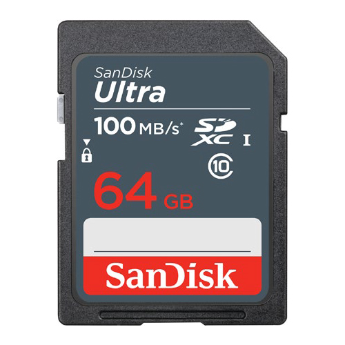 SanDisk 186557  Ultra 64 GB SDXC Memory Card 100 MB s