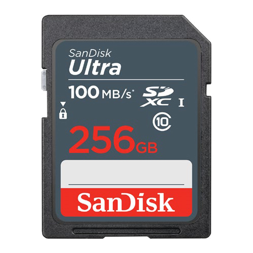 HAMA 186559 SanDisk Ultra 256 GB SDXC Memory Card 100 MB s