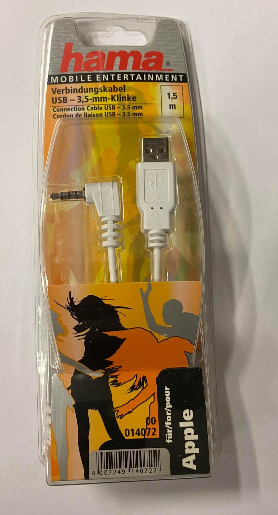 Kábel USB - 3,5 mm pre Apple