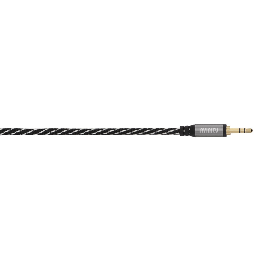 Avinity 127044  Classic audio kábel jack 3,5 mm, 1,5 m, kovové konektory, oplete