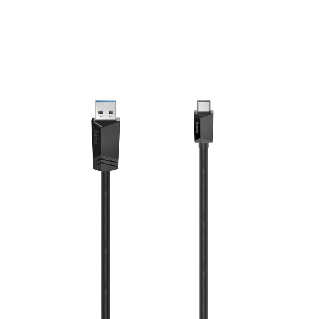 HAMA 200652  USB-C 3.2 Gen1 kábel typ A-C 1,5 m, čierny