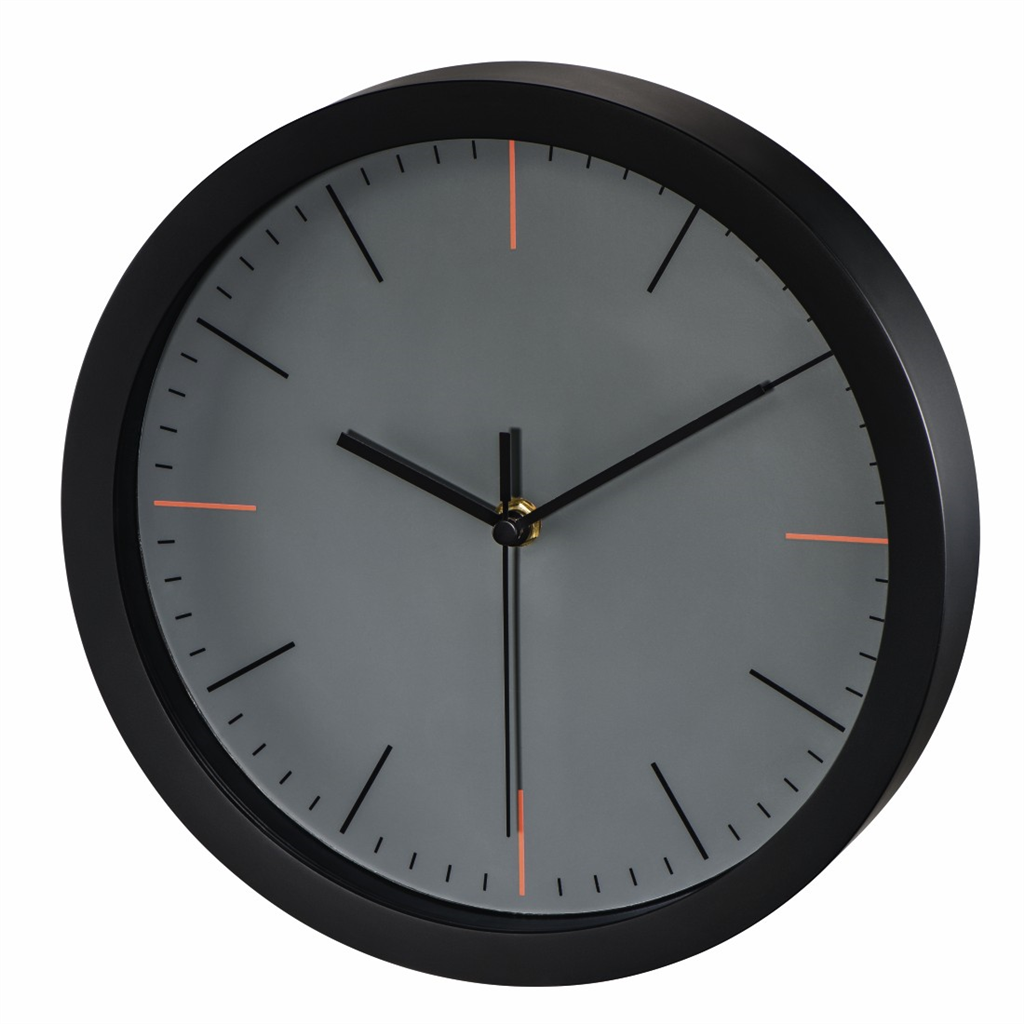 HAMA 186339  MaxR, nástenné hodiny, priemer 25 cm, tichý chod, šedé
