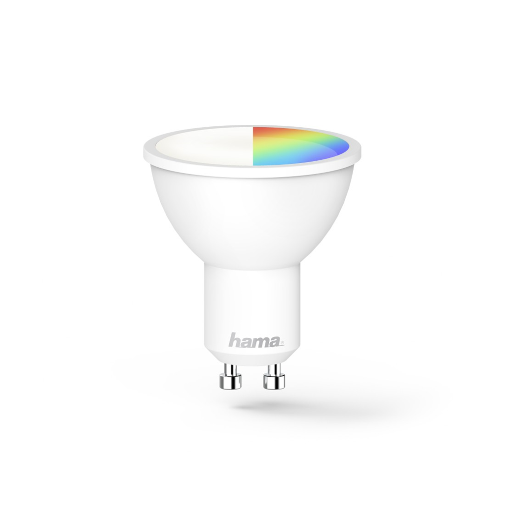 HAMA 176582  SMART WiFi LED žiarovka, GU10, 5,5 W, RGBW, stmievateľná