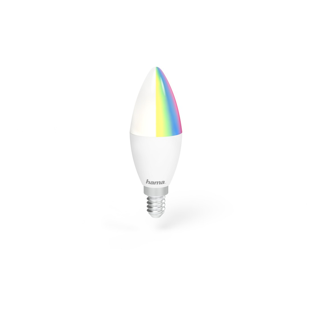 HAMA 176583  SMART WiFi LED žiarovka, E14, 5,5 W, RGBW, stmievateľná